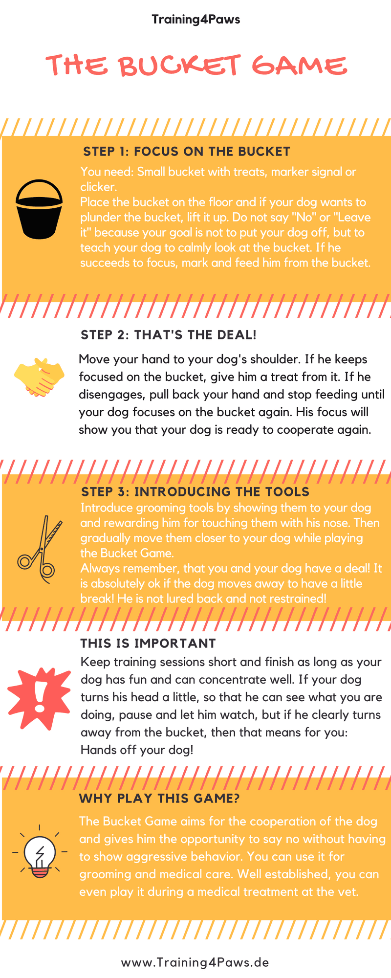 Nail clipping the easy way with the Bucket Game Training 4 Paws