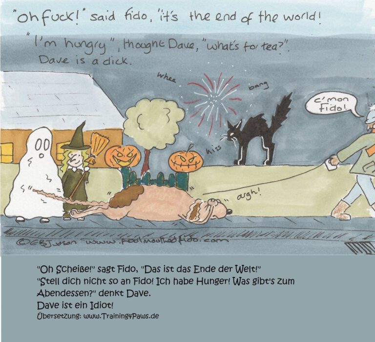 Illustration Fido und Halloween
